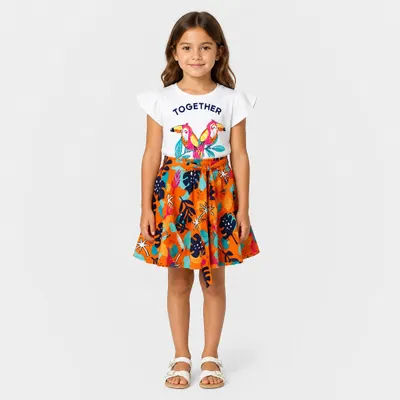 Conjunto Infantil Verão Tropicália