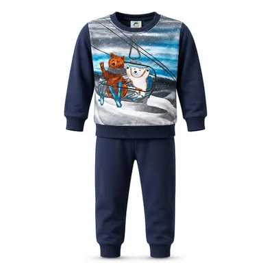 Conjunto Infantil Cachorro Espacial inverno 