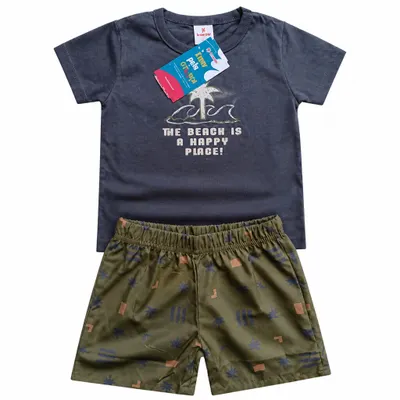 Conjunto infantil praia casual