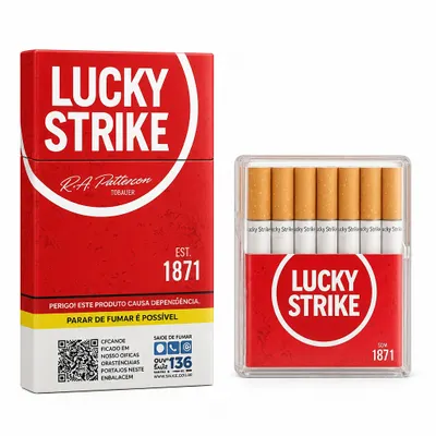 MEIA Cigarro Lucky Strike Box vermelho 