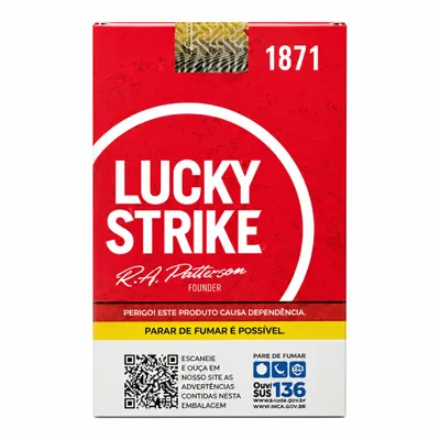 Cigarro Lucky Strike ks vermelho  Carteira 