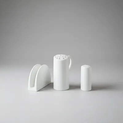 KIT 3 PEÇAS ,PORTA PAPEL,PORTA QUEIJO E SALEIRO DE MESA PORCELANA FORTE ,VAI AO MICRO ONDAS FORNO