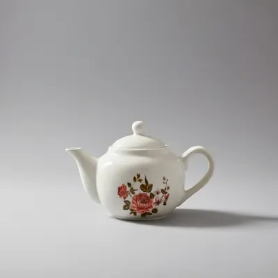 BULE CHALEIRA 500ML DEC.FLORES,PORCELANA ,VAI AO MICRO ONDAS E FORNO