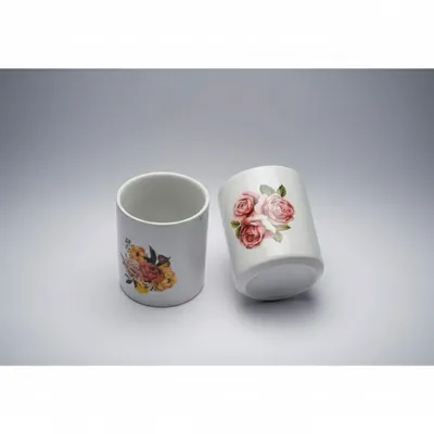 KIT 2 POTES 300MLTIPO COPO PORTA TRECO,PORCELANA PARA BANHEIRO,LAVABO ETC