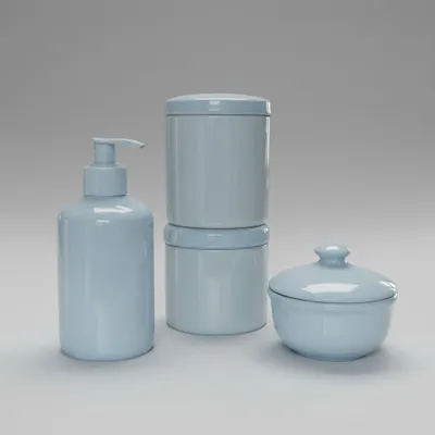 kit bebe 4 peças  ou kit para banheiro porcelana branca,vai ao microondas