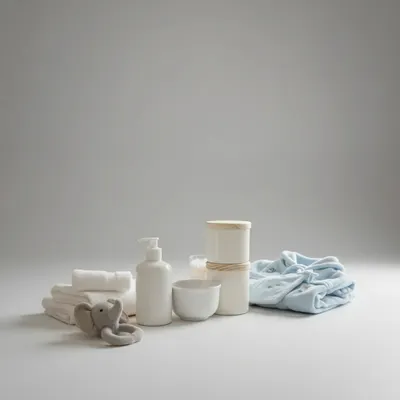 KIT BEBE 4 PEÇAS TAMPA DE MADEIRA ,VAI AO MICR ONDAS