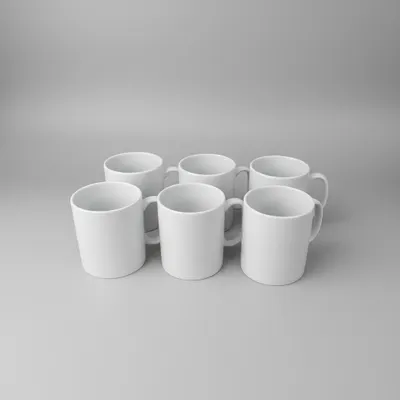 KIT 6 CANECAS 300 ML ,PORCELANA VAI AO FORNO E MICRO ONDAS