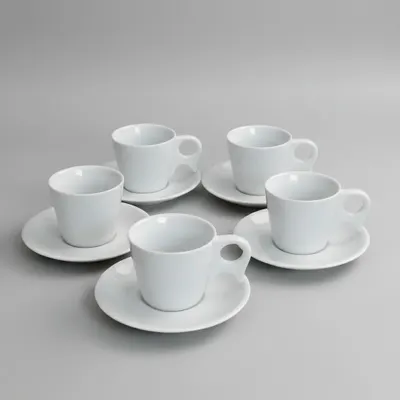 KIT 6 XICARAS CHA 200 ML CABO PRATICO ,PORCELANA VAI AO FORNO E MICRO ONDAS