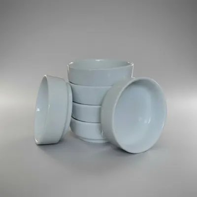 KIT 6 PORTA PATE 75 ML ,PORCELANA VAI AO FORNO E MICRO ONDAS