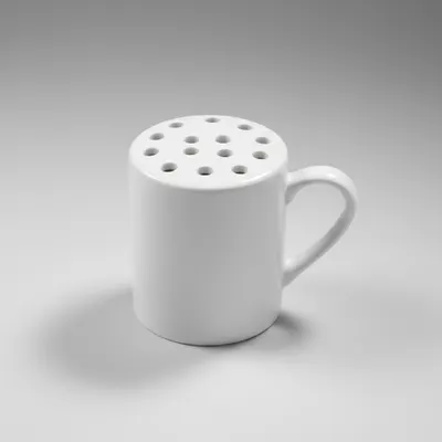 PORTA QUEIJO RALADO 300ML,PORCELANA,VAI AO FORNO E MICRO ONDAS