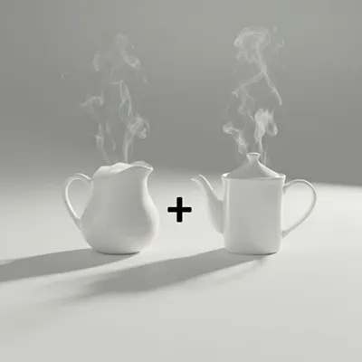 KIT JARRA E BULE BICO LONGO BRANCO 700 ML,PORCELANA VAI AO FORNO E MICRO ONDAS