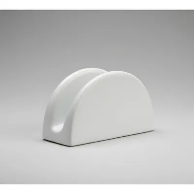 porta guardanapo meia lua,porcelana branca