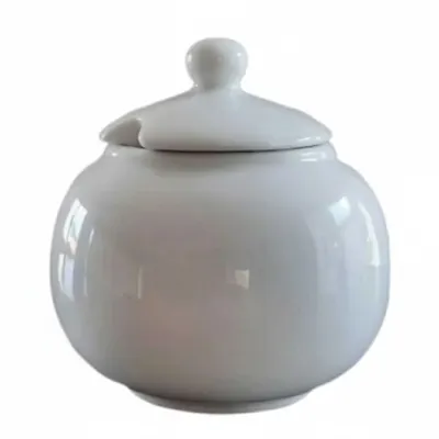 AÇUCAREIRO REDONDO 400 GRAMAS ,PORCELANA VAI AO FORNO E MICRO ONDAS