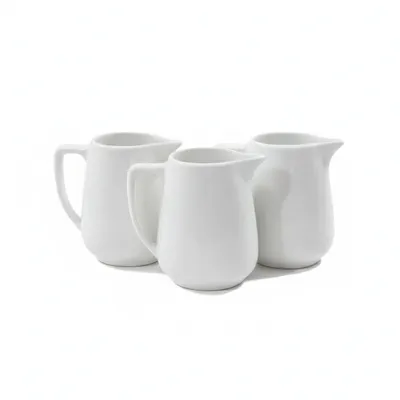 KIT 4 MINI JARRAS 200ML PARA CALDOS E MOLHOS,PORCELANA VAI AO FORNO E MICRO ONDAS