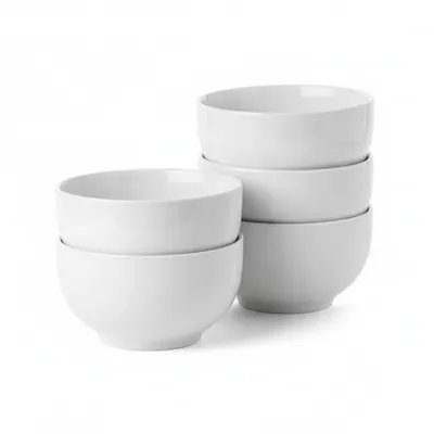 KIT 6 TIGELAS 500 ML BRANCA,PORCELANA VAI AO FORNO E MICRO ONDAS