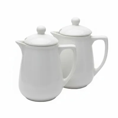 kit 2 bules leiteira 450ml branco,porcelana vai ao forno e micro ondas