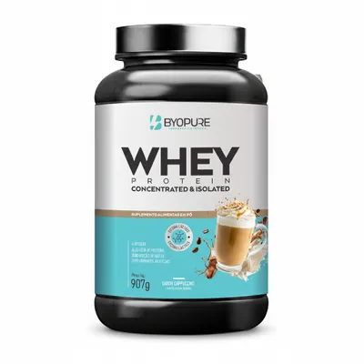 Whey Concentrado e Isolado Sabor  Cappuccino 907g