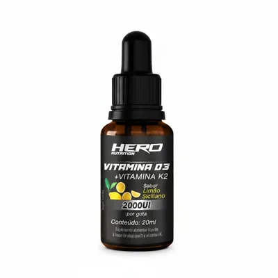 (CONSULTAR VALOR COM VENDEDOR) Vitamina D3 + Vitamina K2 Sublingual Sabor Limão Siciliano 20ml