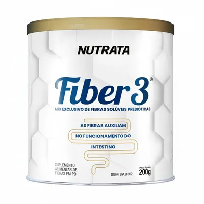 Fiber 3 Nutrata Mix De Fibras 100% Natural Sem Sabor Sem Sabor 200g