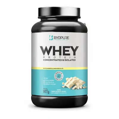 Whey Concentrado e Isolado Sabor Chocolate Branco 907g 