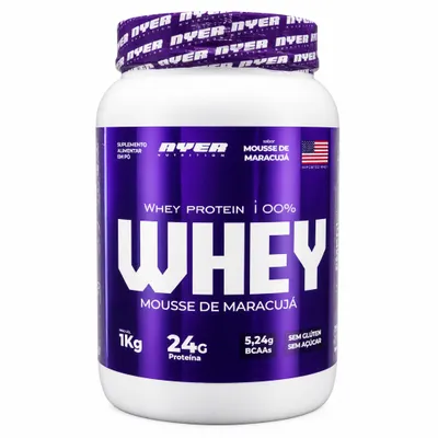 Whey da Nyer Sabor Mousse de Maracujá 1kg  