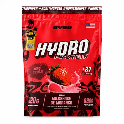 Whey Hydror Protein Sabor Milkshake Morango