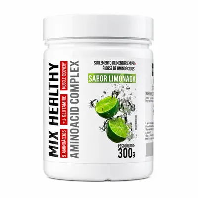 Mix Healthy Com 9 Aminoácidos Sabor Limonada 300g