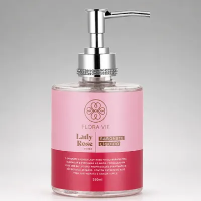Sabonete Líquido para as mãos Lady Rose Flora Vie 350ml