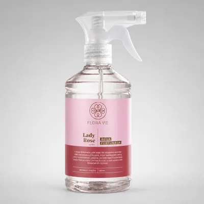 Agua Perfumada roupas e tecidos Lady Rose Flora Vie 500ml