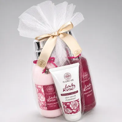 Kit Emulsão corporal 380ml Body Splash 140ml - Grátis Creme mãos 60ml Flora Vie