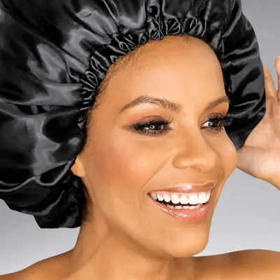 Touca de Cetim Anti-Frizz para Dormir - Mahav