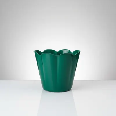 CACHEPO PLASTICO VERDE 14X8.7X11.5CM LB2038