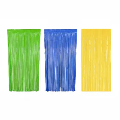CORTINA METALIZADA PONTO DAS FESTAS 100X200CM NEON