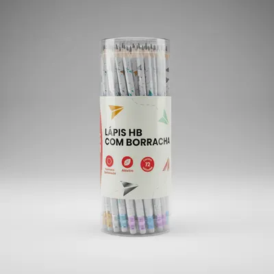 Lápis com borracha . unidade 