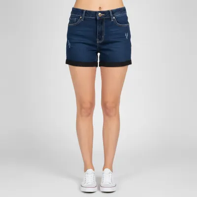 Shorts jeans azul escuro