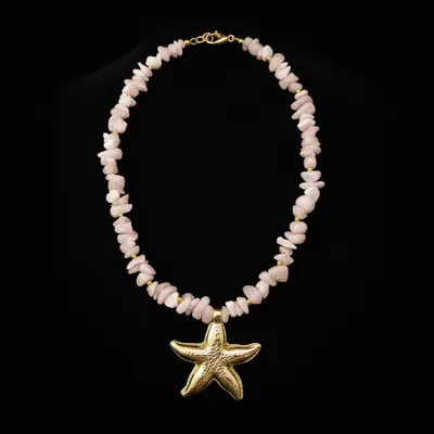 COLAR PEDRA NATURAL ESTRELA