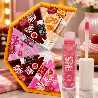 Lip Gloss Cake - Super Poderes