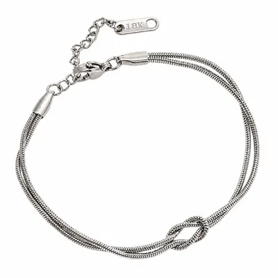 Pulseira Nó Aço Inox 