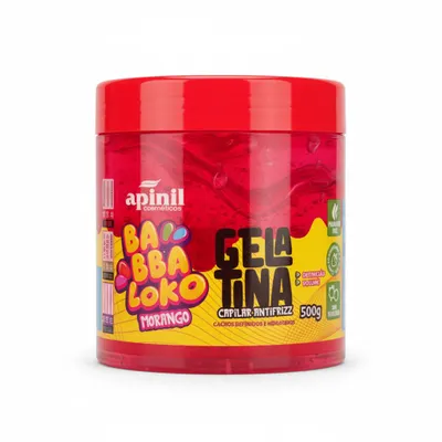 Gelatina Capilar Antifrizz  Morango / Melancia 