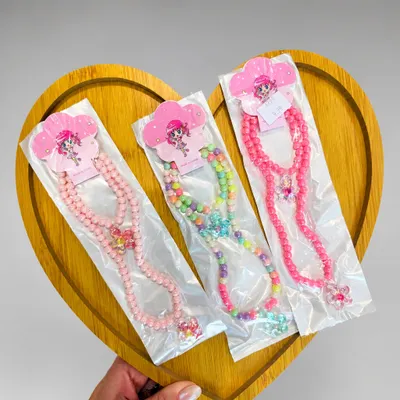 Colar de Bolinhas Rosa