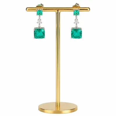 Brinco Dourado com Zircônias