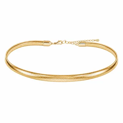 Choker Semijoia Dourado