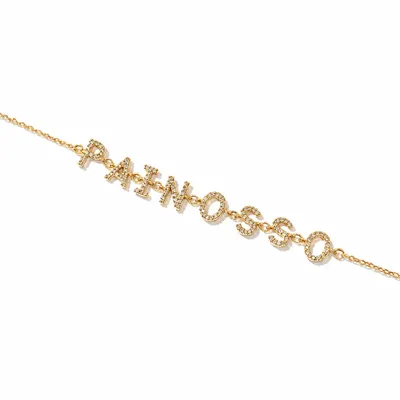 Pulseira religiosa zirconia Pai Nosso
