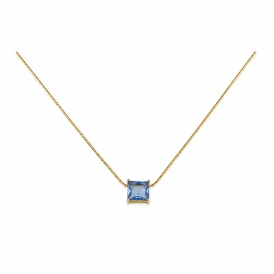 Colar com Pedra Azul