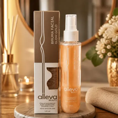 Bruma Facial  Fixadora Glow Gold
