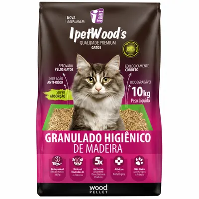 IpetWoods Granulado Higiênico 10 kg