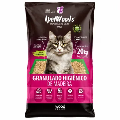IpetWoods Granulado Higiênico 2 kg