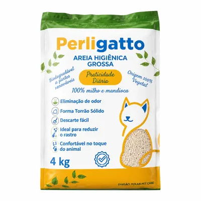 Areia Higiênica Grossa 4kg