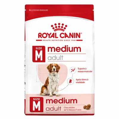 Royal Canin Medium Adult para Cães Adultos de Porte Médio 12kg