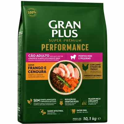 Ração cães   GranPlus Premium performance cães Porte pequeno 10kg